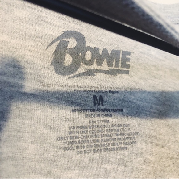 David Bowie Grommet Detail Choker Graphic Tee - Picture 4 of 5